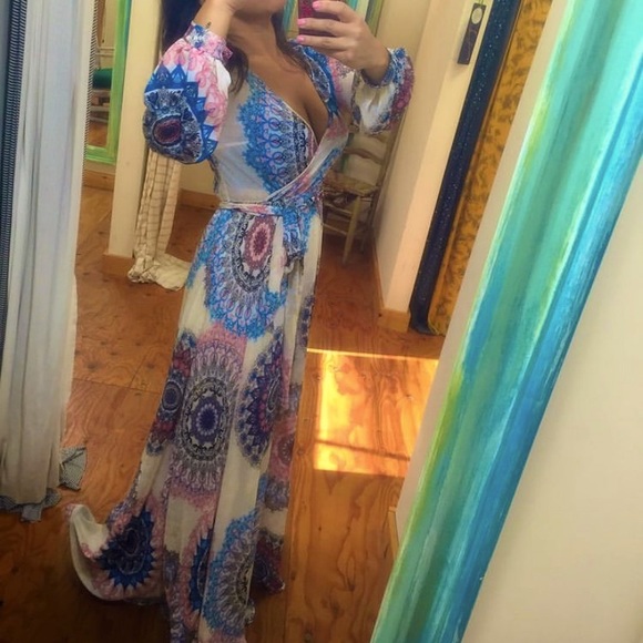 Long Mandala Print Dress - Picture 1 of 9
